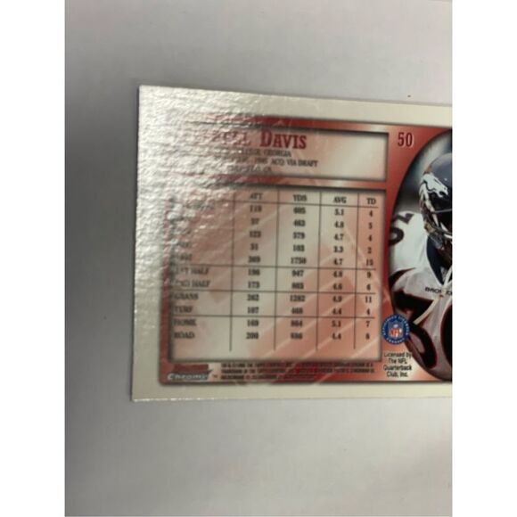 Terrell Davis 1998 bowman chrome #50 mint condition - Picture 4 of 6